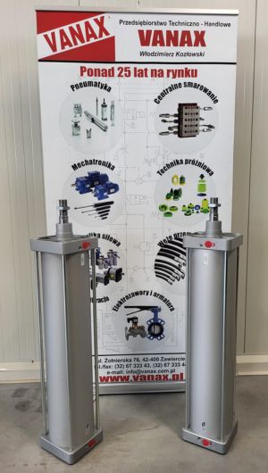 duże siłowniki pneumatyczne Vanax producent niestandardowe rozwiązania pneumatyka siłowa dla przemysłu